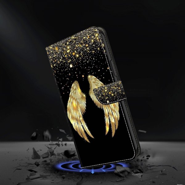 Xiaomi Redmi 12C Etui Motiv Gylne vinger