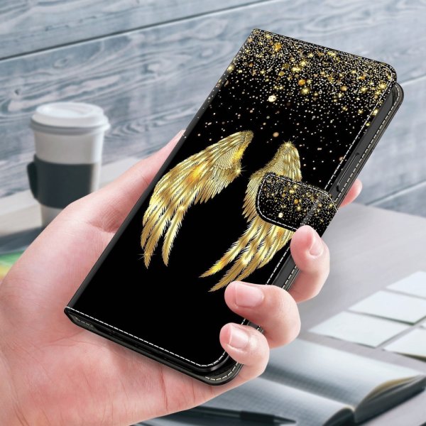 Xiaomi Redmi 12C Etui Motiv Gylne vinger