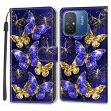 Xiaomi Redmi 12C Etui Motiv Gylden Sommerfugler