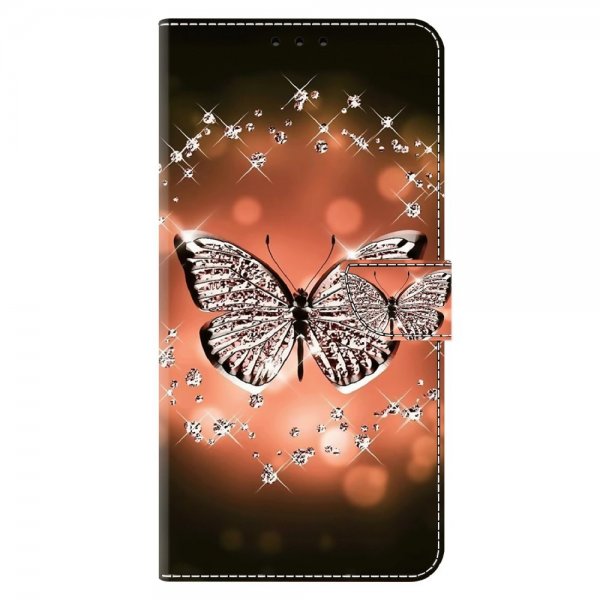 Xiaomi Redmi 12C Etui Motiv Krystall Sommerfugl