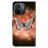 Xiaomi Redmi 12C Etui Motiv Krystall Sommerfugl