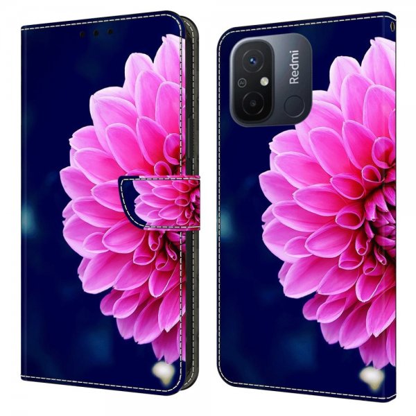Xiaomi Redmi 12C Etui Motiv Rosa Blomst