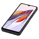 Lc.Imeeke Xiaomi Redmi 12C Deksel Karbonfibertekstur Rød Stripe Svart