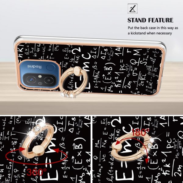 Xiaomi Redmi 12C Deksel Finger Ring Motiv Ligninger