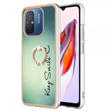 Xiaomi Redmi 12C Deksel Finger Ring Motiv Keep Smile