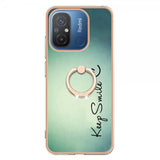 Xiaomi Redmi 12C Deksel Finger Ring Motiv Keep Smile