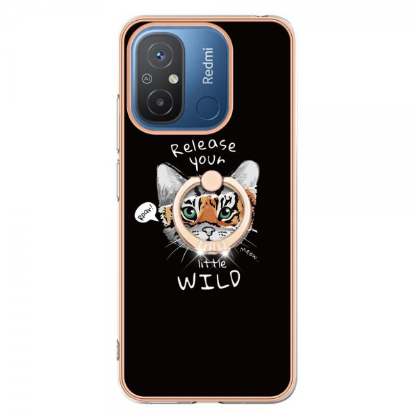 Xiaomi Redmi 12C Deksel Finger Ring Motiv Release Your Little Wild