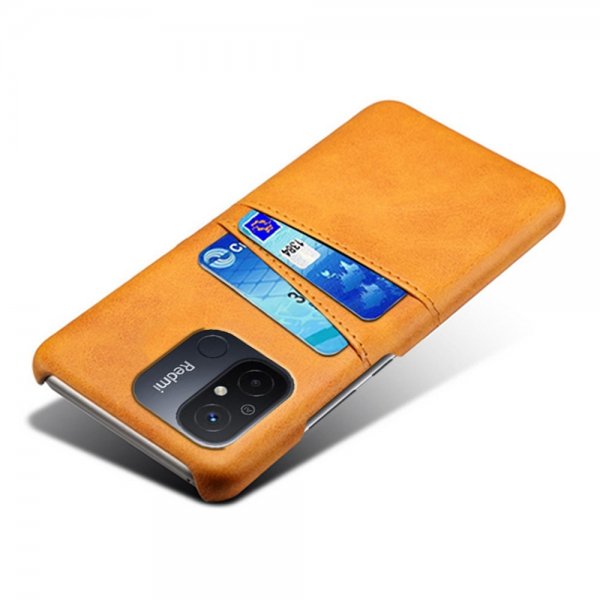 Xiaomi Redmi 12C Deksel med To Kortlommer Lysebrun