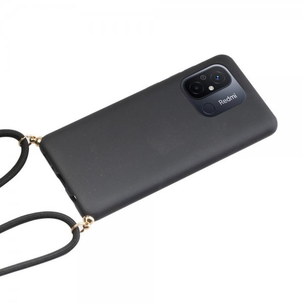 Xiaomi Redmi 12C Deksel Hvetestrå Stropp Svart
