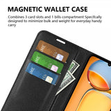 Xiaomi Redmi 13C Etui Litchi Svart