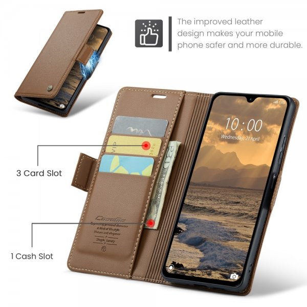 CaseMe Xiaomi Redmi 14C Etui 023 Series Brun
