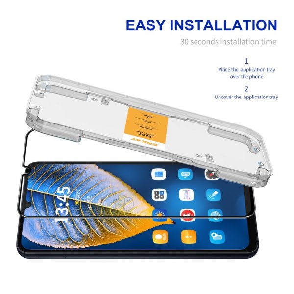 ENKAY Xiaomi Redmi 14C Skjermbeskytter Monteringsramme Easy Install