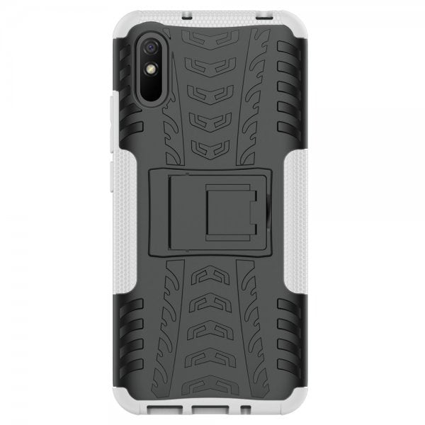 Xiaomi Redmi 9A Deksel Dekkmønster Stativfunksjon Hvit