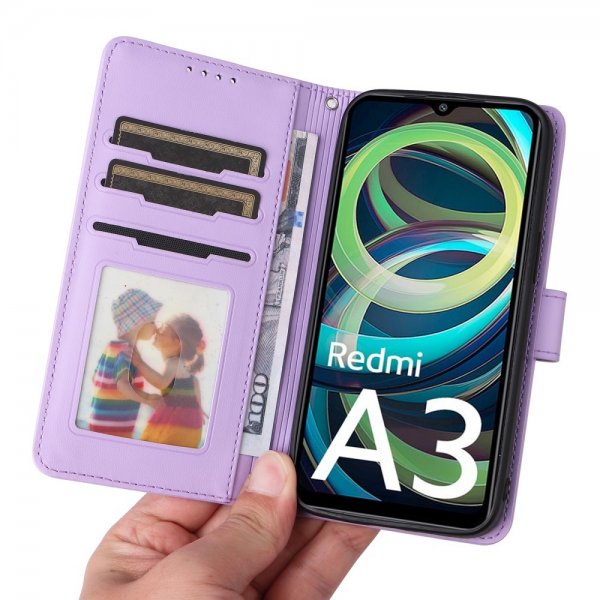 Betopnice Xiaomi Redmi A3 Etui Avtagbart Deksel 005 Lilla