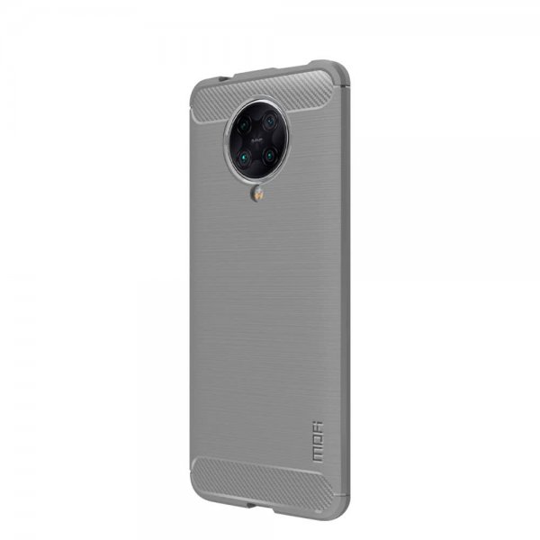 Mofi Xiaomi Redmi K30 Pro Deksel Børstet Karbonfibertekstur Grå