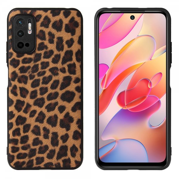 Xiaomi Redmi Note 10 5G Deksel Hardplast Leopard Mønster