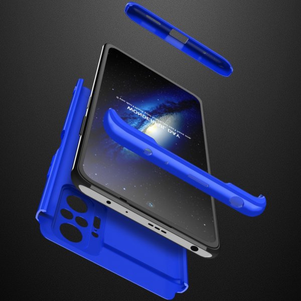 GKK Xiaomi Redmi Note 10 Pro Deksel Tredelt Blå