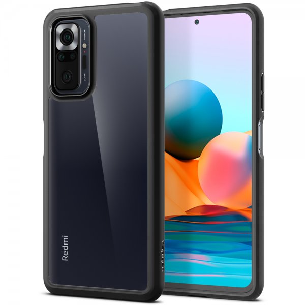 Spigen Xiaomi Redmi Note 10 Pro Deksel Ultra Hybrid Matte Black