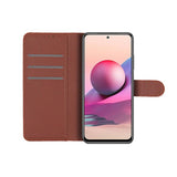 Xiaomi Redmi Note 10 5G Etui med Stativ Brun