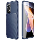 Xiaomi Redmi Note 11 Pro Deksel Karbonfibertekstur Blå