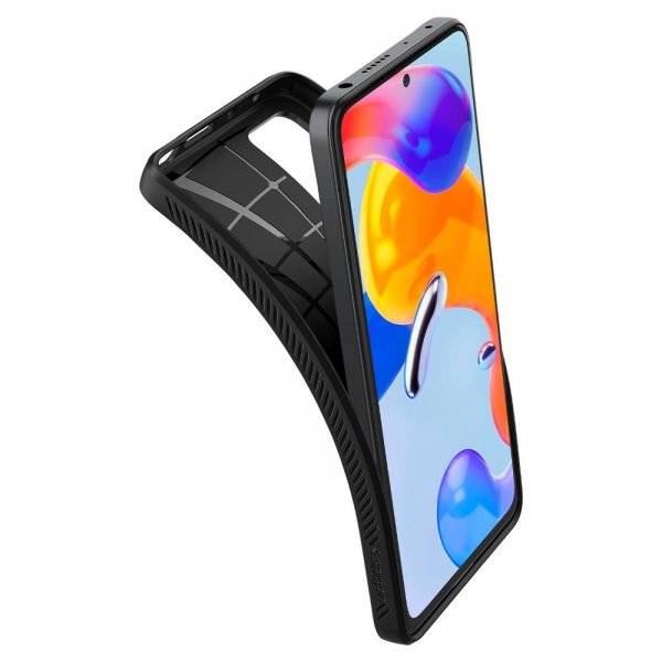 Spigen Xiaomi Redmi Note 11 Pro Deksel Liquid Air Matte Black