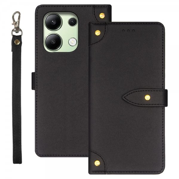 Xiaomi Redmi Note 13 4G Etui med Stropp Svart