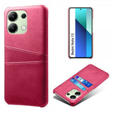Xiaomi Redmi Note 13 4G Deksel med To Kortlommer Magenta