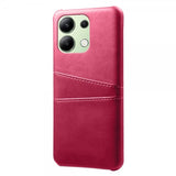Xiaomi Redmi Note 13 4G Deksel med To Kortlommer Magenta