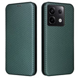 Xiaomi Redmi Note 13 5G Etui Karbonfibertekstur Grønn