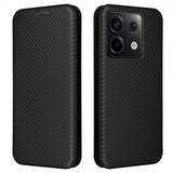 Xiaomi Redmi Note 13 5G Etui Karbonfibertekstur Svart