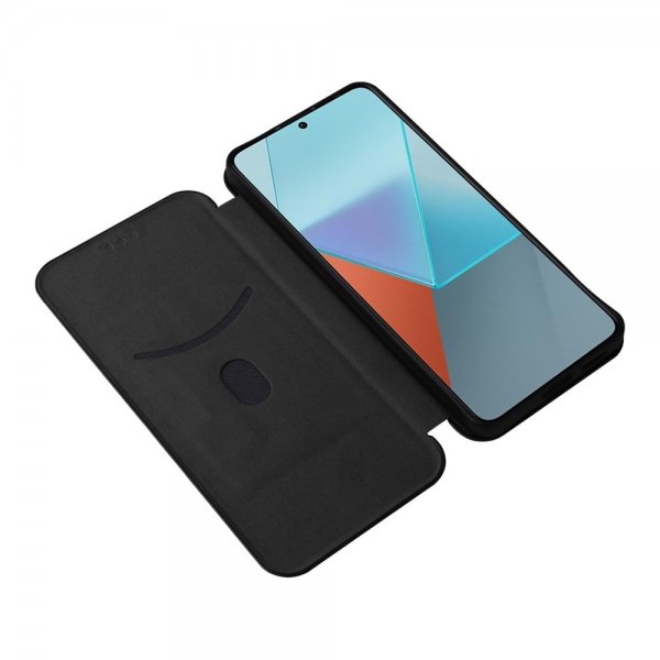 Xiaomi Redmi Note 13 5G Etui Karbonfibertekstur Svart