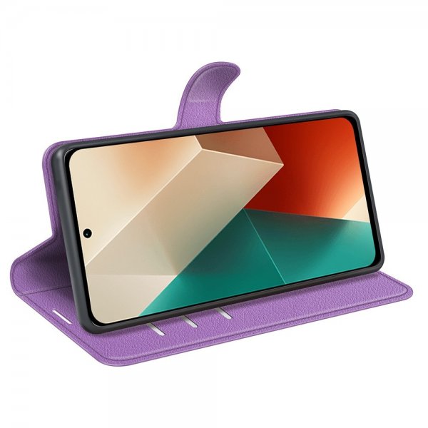 Xiaomi Redmi Note 13 5G Etui Litchi Lilla