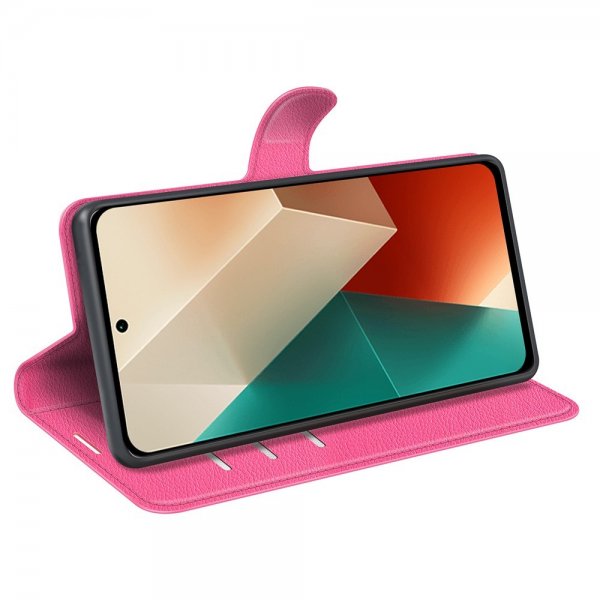 Xiaomi Redmi Note 13 5G Etui Litchi Magenta