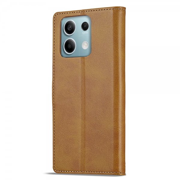 Lc.Imeeke Xiaomi Redmi Note 13 5G Etui med Kortlomme stativfunksjon Gul