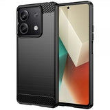 Xiaomi Redmi Note 13 5G Deksel Børstet Karbonfibertekstur Svart