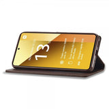 Lc.Imeeke Xiaomi Redmi Note 13 Pro 5G Etui med Kortlomme stativfunksjon Brun