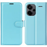 Xiaomi Redmi Note 13 Pro Plus 5G Etui Litchi Blå