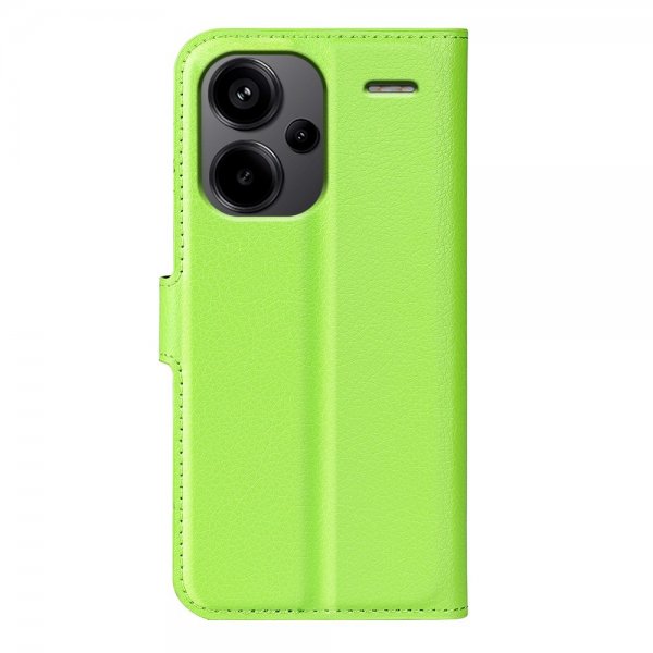 Xiaomi Redmi Note 13 Pro Plus 5G Etui Litchi Grønn