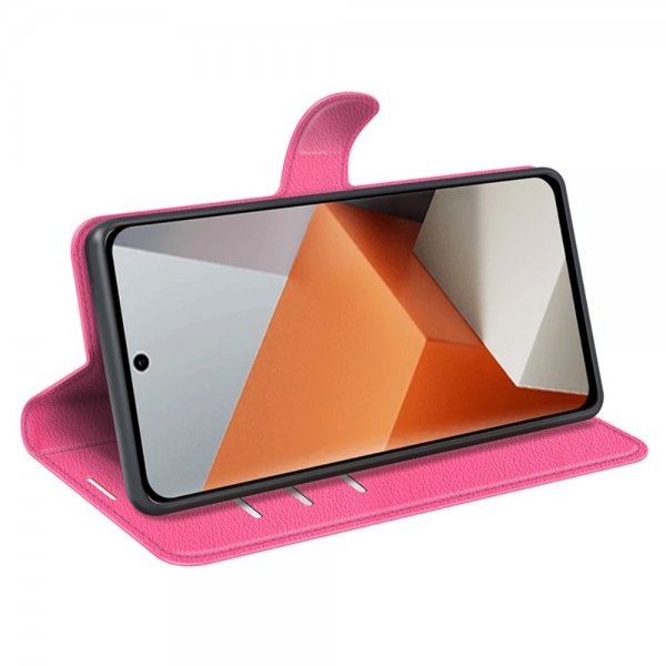 Xiaomi Redmi Note 13 Pro Plus 5G Etui Litchi Magenta