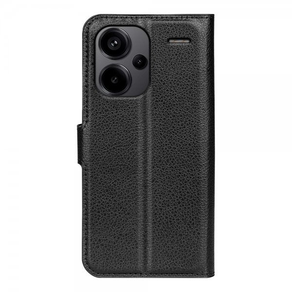 Xiaomi Redmi Note 13 Pro Plus 5G Etui Litchi Svart