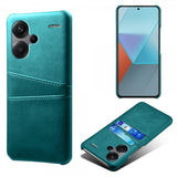 Xiaomi Redmi Note 13 Pro Plus 5G Deksel med To Kortlommer Grønn