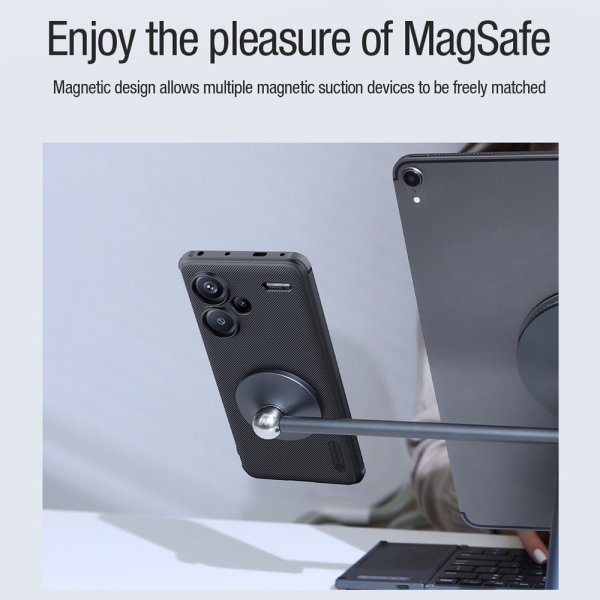 Nillkin Xiaomi Redmi Note 13 Pro Plus 5G Deksel Super Frosted Shield Pro MagSafe Svart