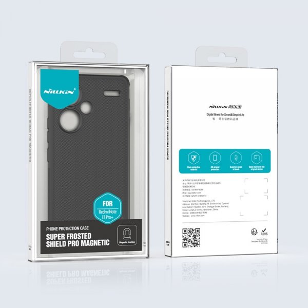Nillkin Xiaomi Redmi Note 13 Pro Plus 5G Deksel Super Frosted Shield Pro MagSafe Svart