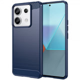 Xiaomi Redmi Note 13 Pro 5G Deksel Børstet Karbonfibertekstur Blå