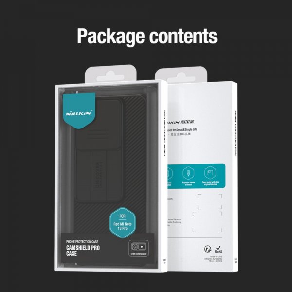 Nillkin Xiaomi Redmi Note 13 Pro 5G Deksel CamShield Pro Svart