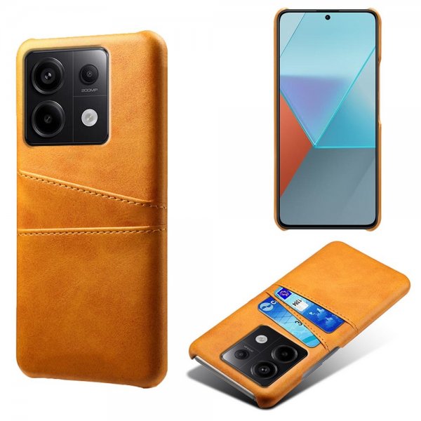 Xiaomi Redmi Note 13 Pro 5G Deksel med To Kortlommer Lysebrun