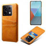 Xiaomi Redmi Note 13 Pro 5G Deksel med To Kortlommer Lysebrun
