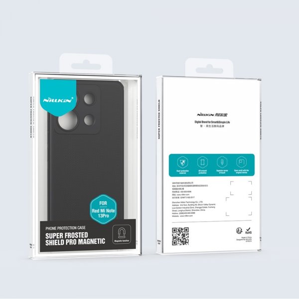 Nillkin Xiaomi Redmi Note 13 Pro 5G Deksel Super Frosted Shield Pro MagSafe Svart