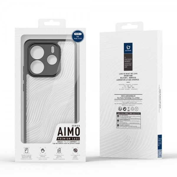 Dux Ducis Xiaomi Redmi Note 14 5G Deksel Aimo Series Svart