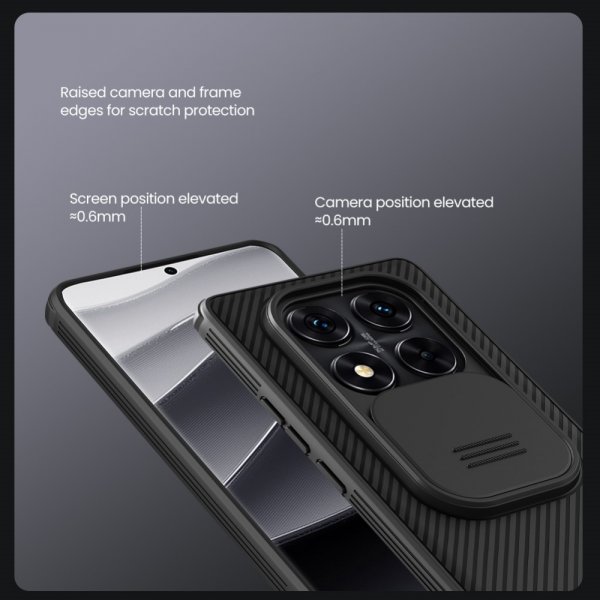 Nillkin Xiaomi Redmi Note 14 Pro 5G Deksel CamShield Pro Svart